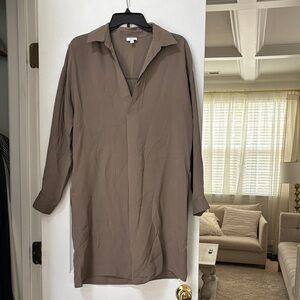 Vince Women’s Brown/Gray Shirt Dress S